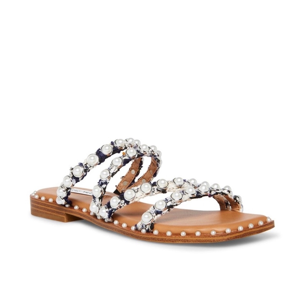 Steve Madden  Pearl Embellished Sandals size 8.5